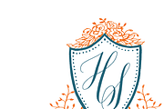 Hand Drawn Crest with Leaves, an Illustration by Bianca Mascorro Art (Thumbnail 4 of 4)