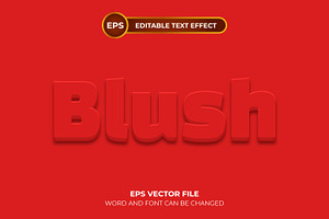 Blush Editable Text Effect Template