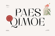 Paes Qimoe - Modern Luxury Serif, a Serif Font by Imoodev (Thumbnail 1 of 5)