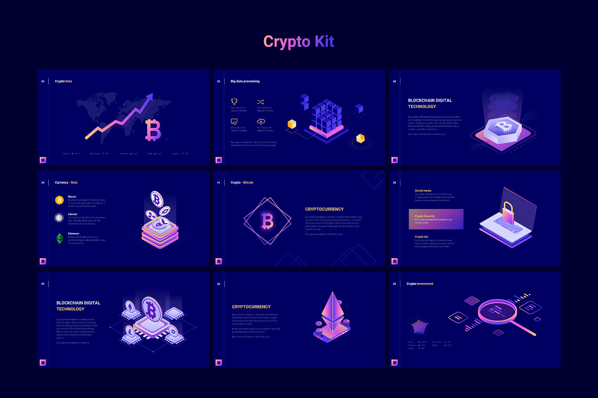 Crypto Keynote Infographic, a Presentation Template by TemplateZuu (Photo 6 of 12)