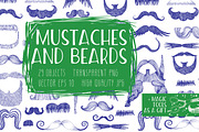 Mustaches and Beards, an Object Graphic by Nadia Emelianova (Thumbnail 1 of 5)