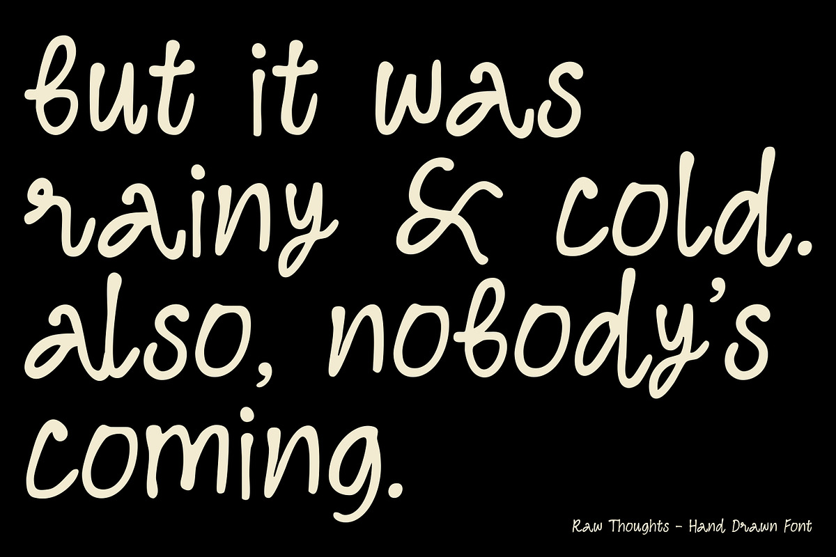 Raw Thoughts - Handwritten Font, a Handwritten Font by Artflorara (Photo 8 of 11)