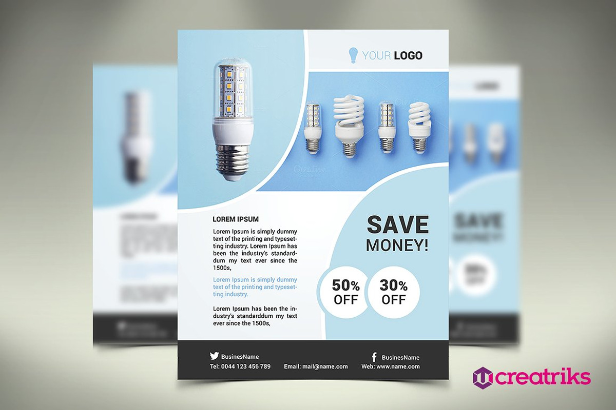 MultiPurpose Flyers - 6 Templates, a Flyer Template by Creatricks (Photo 5 of 7)