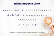 Alpha Anggela - 18 Font styles, a Script Font by Gblack Id (Thumbnail 9 of 13)