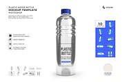 Mineral Water Bottle Mockup Template, a Packaging Mockup by DesignRushMarket (Thumbnail 1 of 11)
