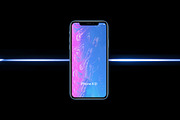 iPhone XR Blue Mockup, an iPhone Mockup by Nadasol (Thumbnail 2 of 2)