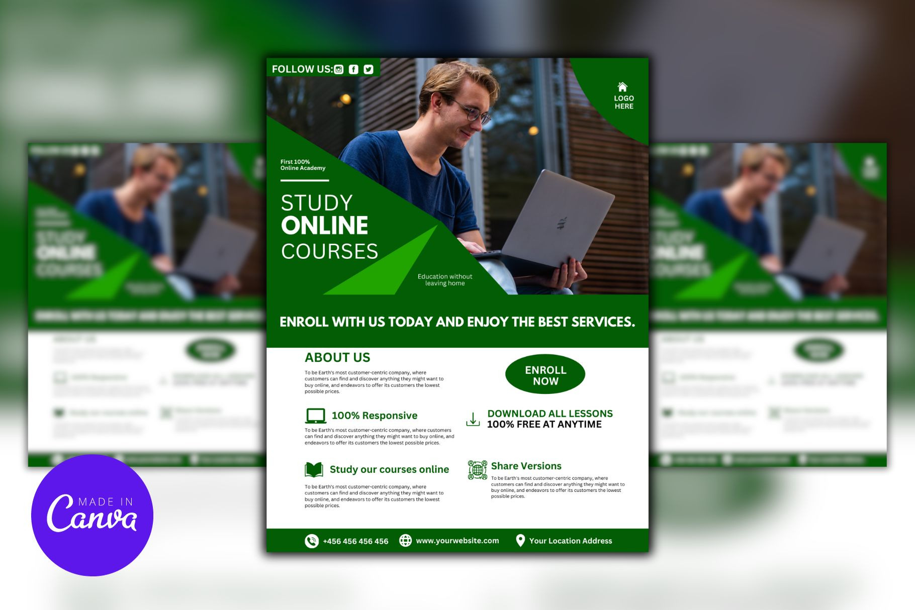 Effective Online Course Canva Templates