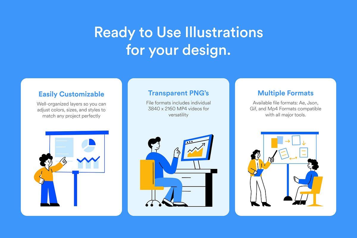 Animated Workplace Illustrations, a Work Illustration by Vectors Market (Photo 2 of 4)