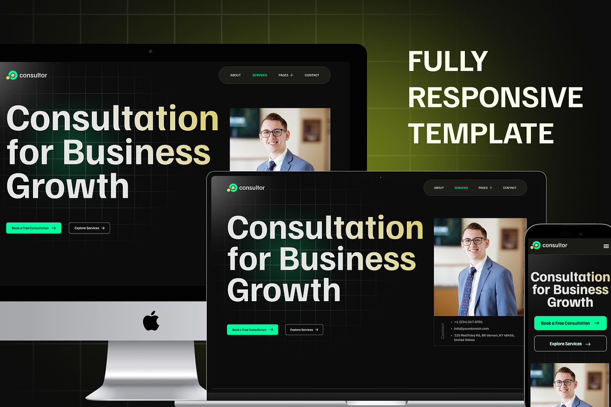 Consultor, Consulting HTML Template, a HTML Template by TNCFlow (Photo 2 of 5)