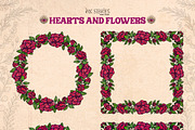 Hearts and Flowers Boho Vintage Set, a Decorative Illustration by Ink Stories (Thumbnail 18 of 24)