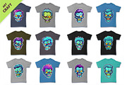Big bundle 110 Cartoon Zombie Faces., a Decorative Illustration by KENO Mascots (Thumbnail 2 of 4)