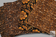 Brown Tooled Leather Embossed Cowboy, a Texture Graphic by Fine Purple Elephant (Thumbnail 4 of 5)