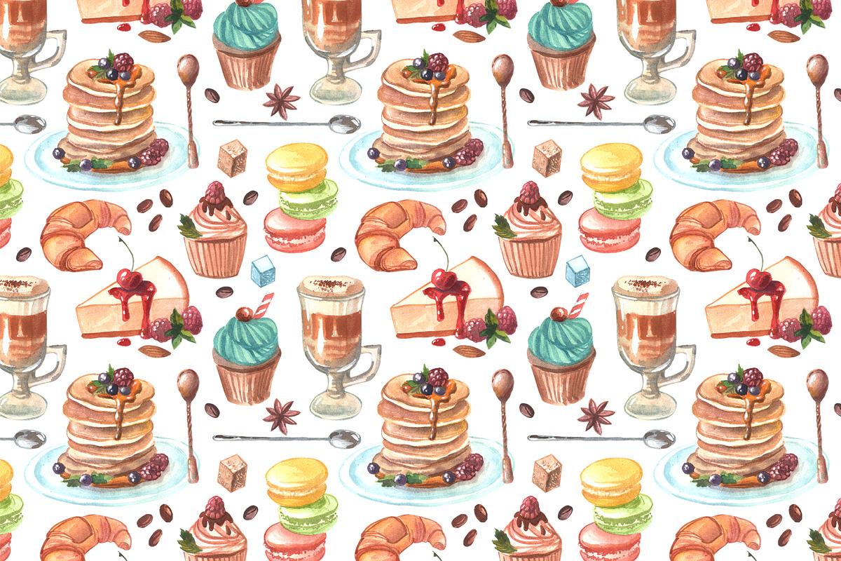 Coffee and sweets, an Illustration by Steshnikova (Photo 5 of 6)