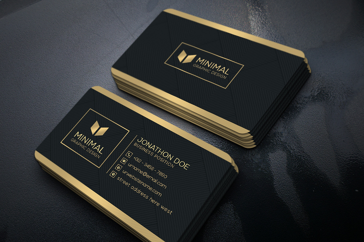 Gold Business Card, a Business Card Template by Creative_Arts (Photo 3 of 5)