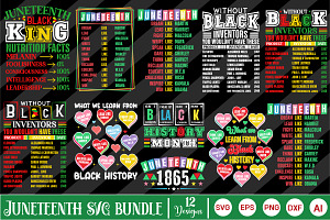 Juneteenth SVG PNG Bundle, Black, an Object Graphic by GraphicPicker