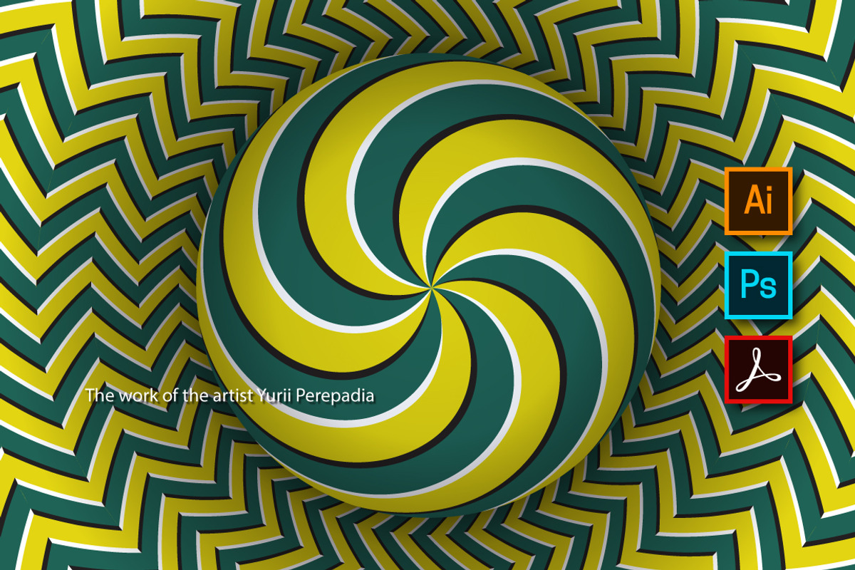 Spiral ball moving illusion, an Object Illustration by Guten Tag Vector (Photo 2 of 2)