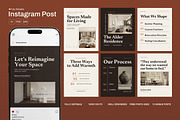 Interior Design Instagram Post, a Social Media Template by Pitchlook.Studio (Thumbnail 1 of 3)