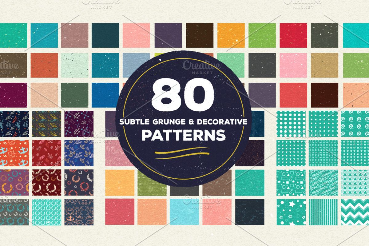 100 Vector Patterns Bundle preview 4
