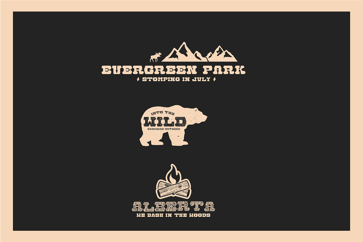 The Fort | A Rustic Display Font, a Serif Font by Bend Industries (Photo 1 of 6)