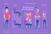 %SALE% -Cheerful Guy Creation Kit, an Object Graphic by VectorVision (Thumbnail 3 of 9)