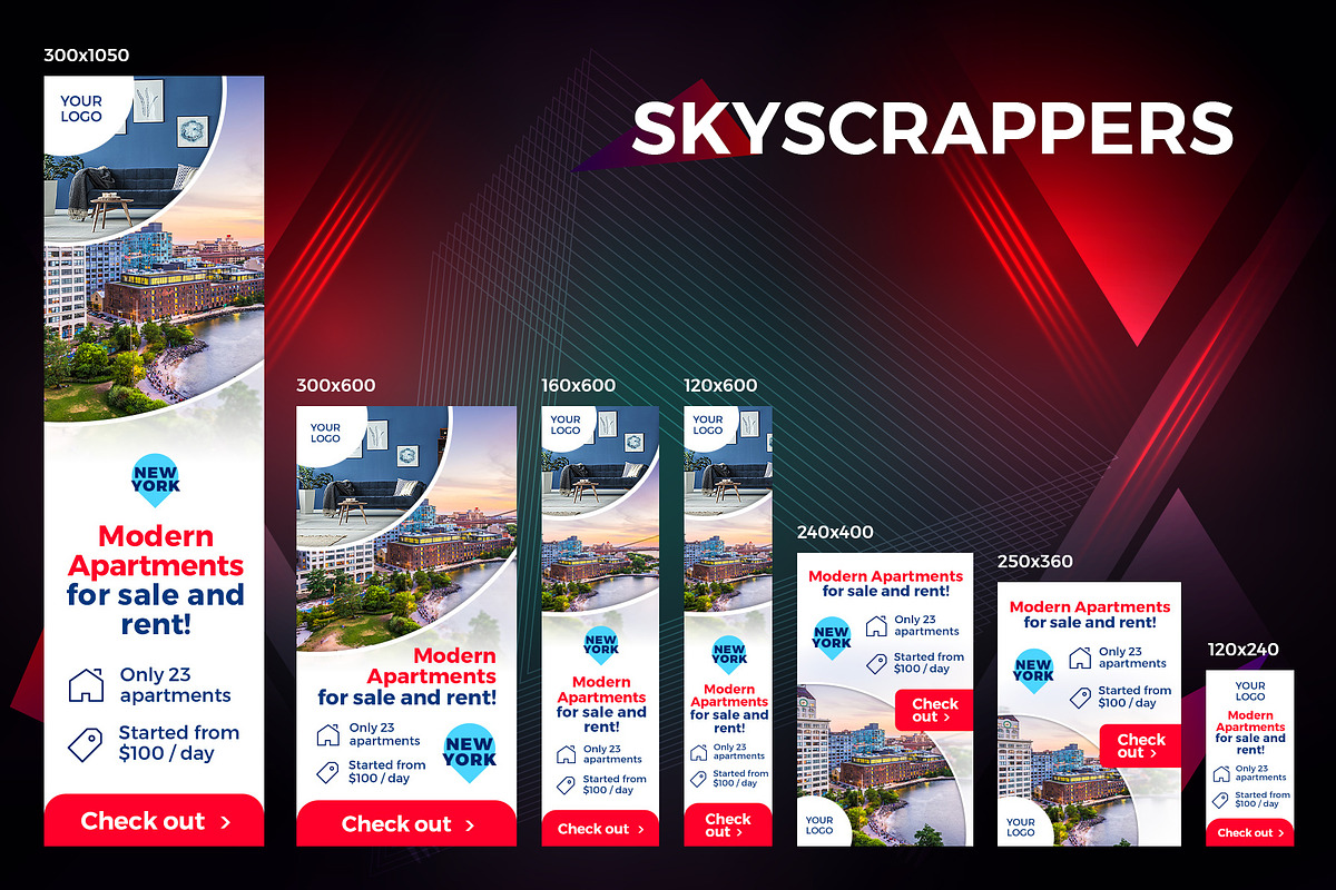 26 Web Banners for Google Adwords, a Templates & Theme by Better Be a Designer (Photo 4 of 6)