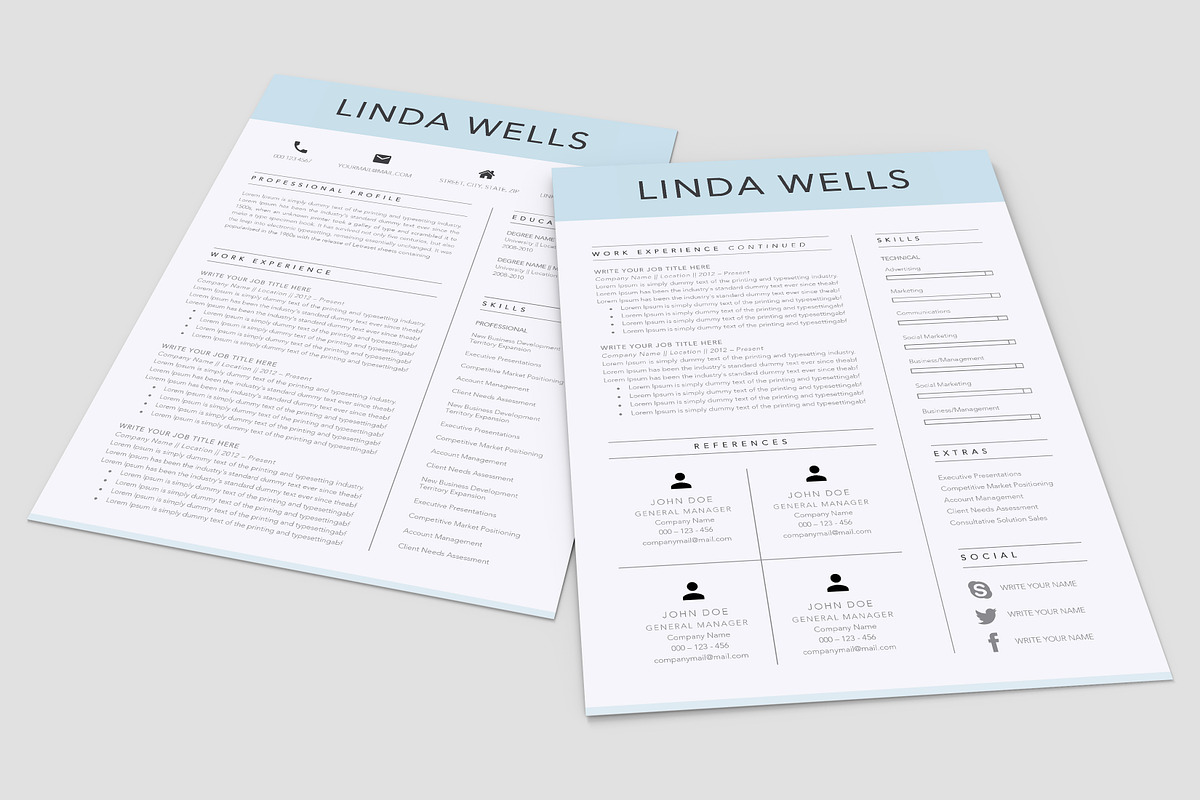Resume/CV Template, a Resume Template by A1RESUME (Photo 5 of 6)
