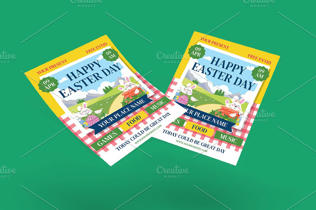 Easter Day Flyer Template, a Design Template by fashionaddict (Photo 3 of 3)