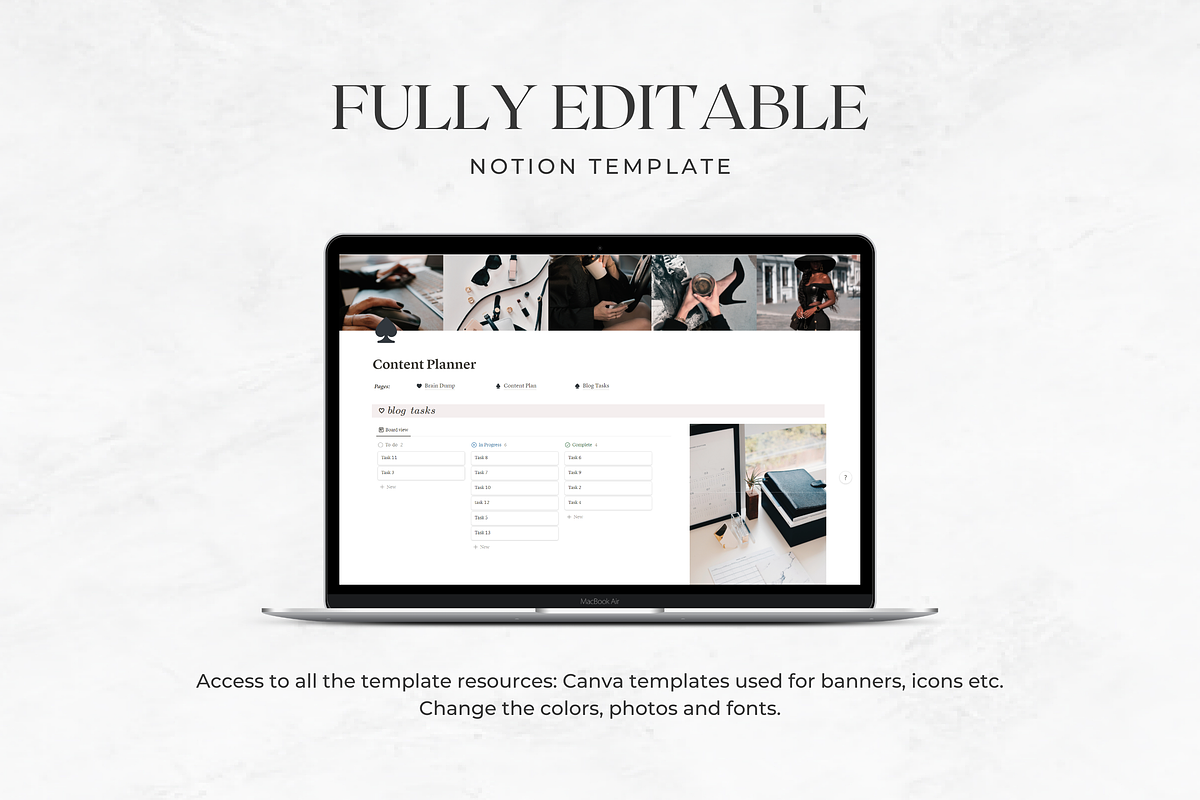 Content Planner for Notion, a Templates & Theme by AestheticOrganizer (Photo 10 of 11)