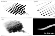 30+ PENCIL & CHARCOAL Brushes, a Brush Add-On by Georg's Procreate Brushes (Thumbnail 13 of 17)