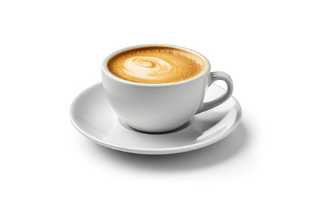 Cup of coffee isolated on white background. Generative AI, a Food & Drink Photo by AlyaAnd