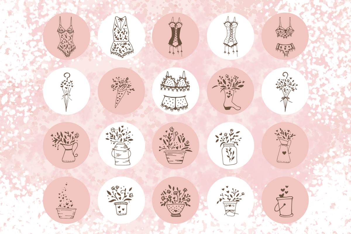 Romantic Hand Drawn Logo Elements, a Food Illustration by By Kerri Ann (Photo 3 of 11)
