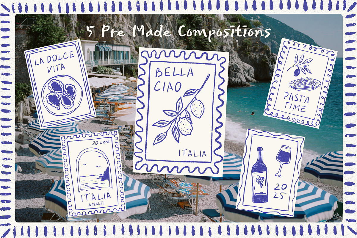 Whimsical Coastal Italy Vibe 120+, an Object Graphic by VectoriyA (Photo 5 of 12)