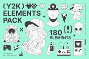 Y2K Illustrations and Elements Set, an Object Illustration by Vasya Kobelev (Thumbnail 1 of 17)