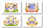 10 Happy Eid Al Adha Illustration, a Seasonal Illustration by denayunebgt (Thumbnail 3 of 4)
