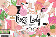 Boss Lady Clip Art, a Work Illustration by GlamArtZhanna (Thumbnail 1 of 5)