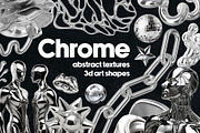 Chrome 3D Design Collection, a Graphic by LarysaZabrotskaya (Thumbnail 1 of 12)