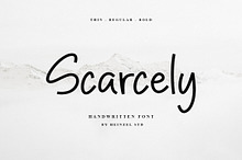 Scarcely Handwritten Font