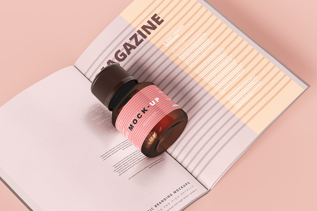 250+ Cosmetic Branding Mockup Bundle, a Cups & Container Mockup by pmvch (Photo 239 of 273)