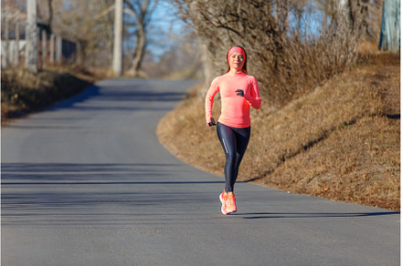 Young fitness woman running on the, a Sports & Recreation Photo by serkum