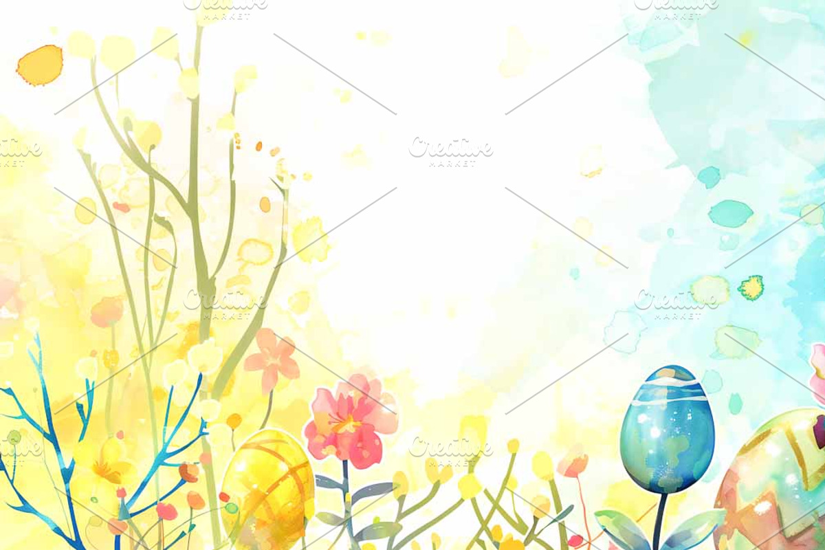 Spring Easter Watercolour, an Illustration by VetalStock (Photo 10 of 10)