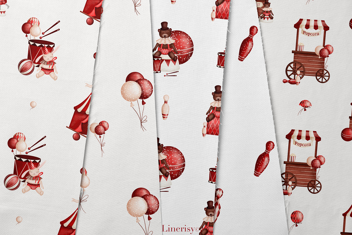 Circus- baby graphic collection, an Animal Illustration by Linerisyart (Photo 6 of 14)