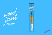 Weed Joint Pre-Roll Tube Mockup, a Product Mockup by easymock 2 (Thumbnail 1 of 9)