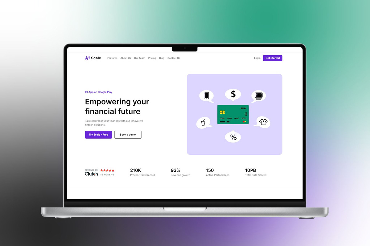 Scale - SaaS Website Template, a Wix Template by TweakDesigns (Photo 1 of 5)