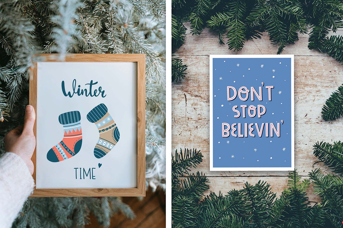 Christmas Greeting Card Set, a Decorative Illustration by Irina Ostapenko (Photo 4 of 4)