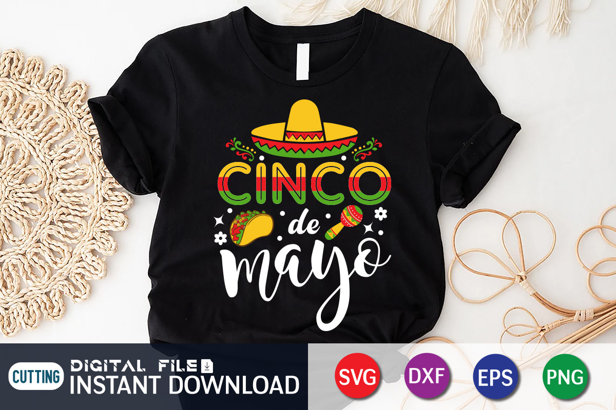 Cinco De Mayo T-Shirt Design, an Object Graphic by FunnySVGCrafts (Photo 3 of 3)