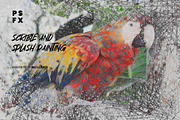 Scribble And Splash Photo Effect, a Layer Style Add-On by WudelMbois Studio (Thumbnail 1 of 3)