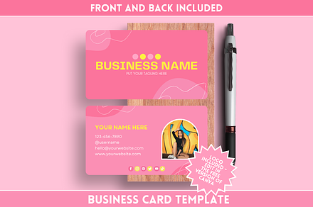 Colorful Business Card Template, a Business Card Template by SunshineStudioBoutique