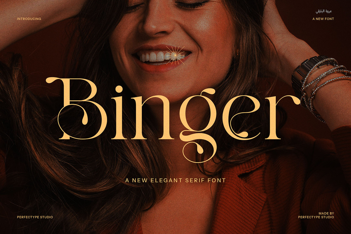 Binger Elegant Serif Font, a Serif Font by Perfectype (Photo 1 of 8)