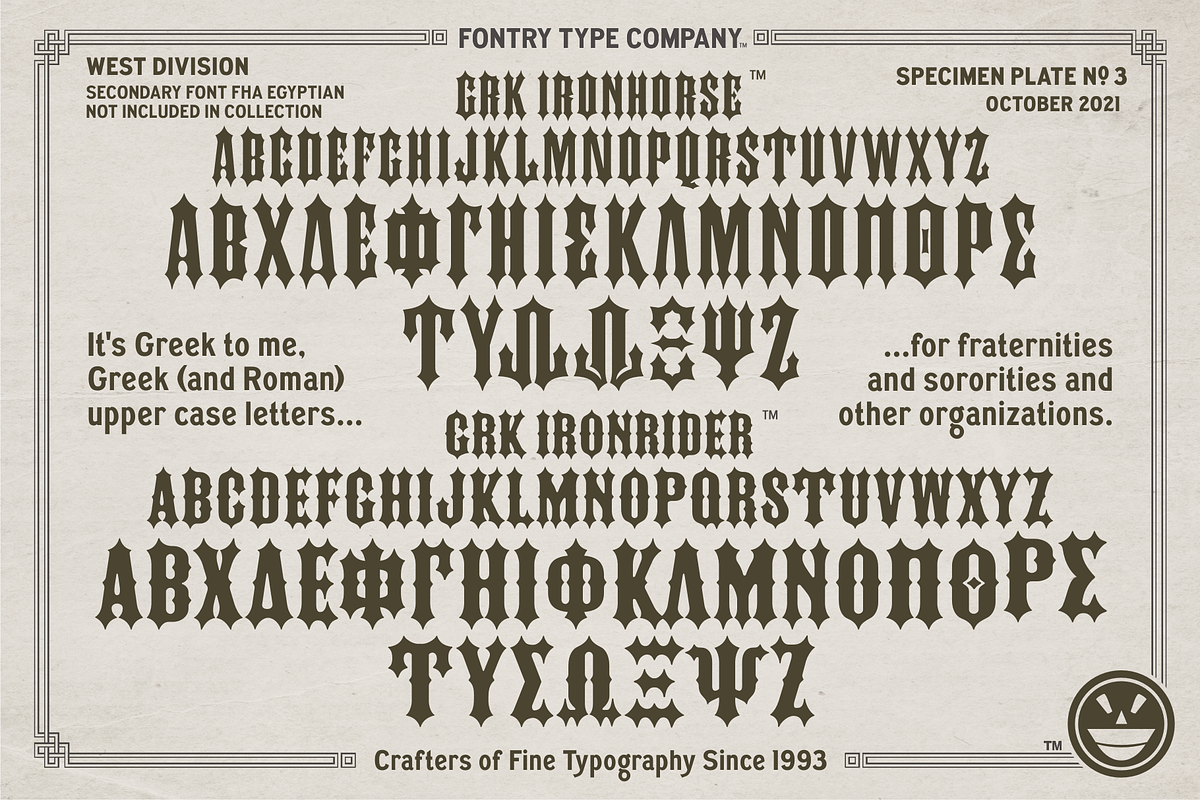 FTY Ironhorse & FTY Ironrider, a Font by Fontry West (Photo 4 of 10)