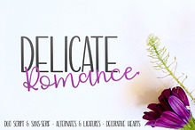 Delicate Romance Font Duo